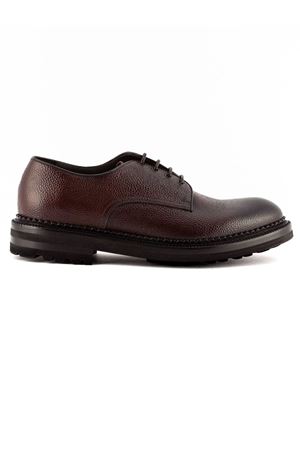 Stringata in pelle martellata bordeaux GREEN GEORGE | 9019651
